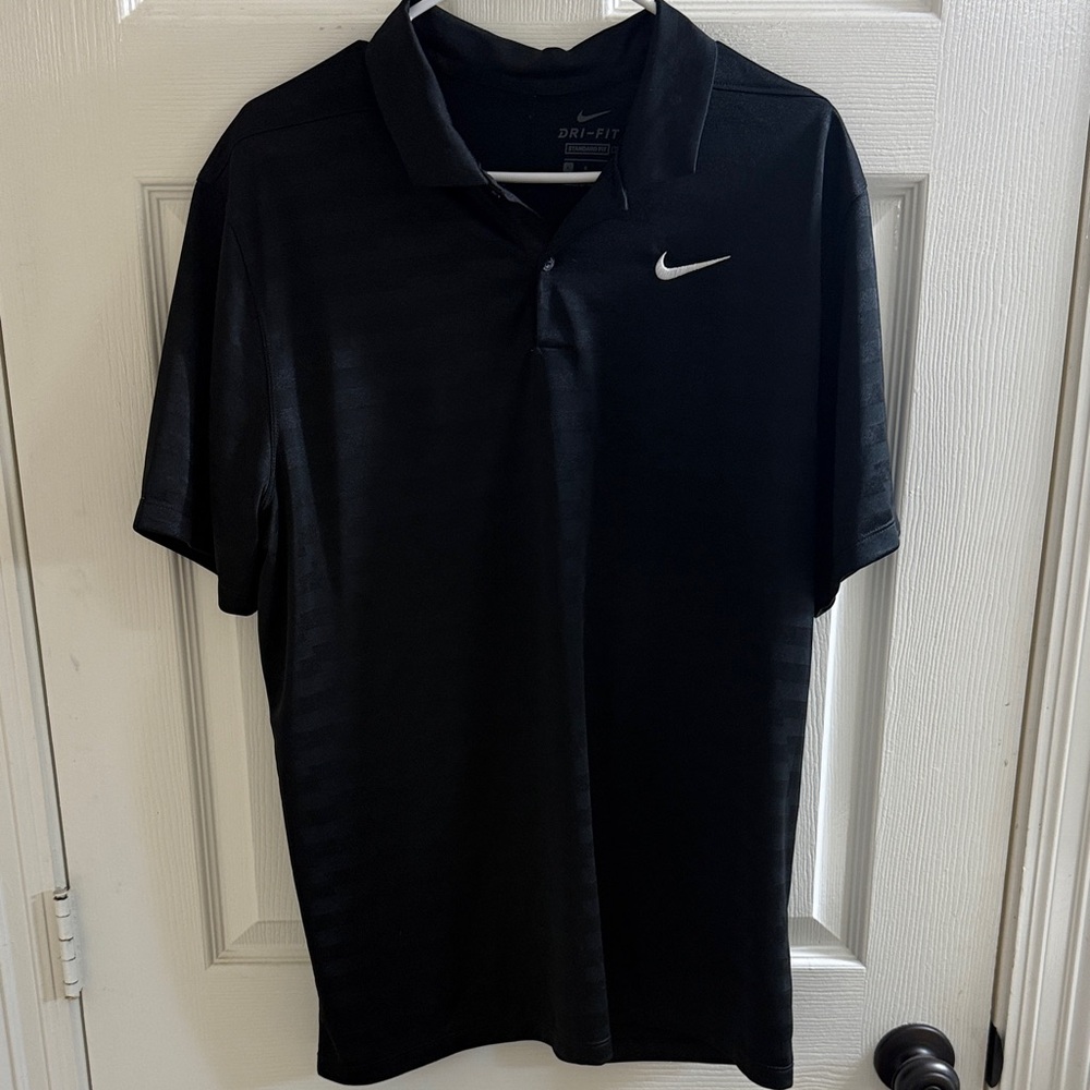 Nike Men's Classic Black Polo dri-fit